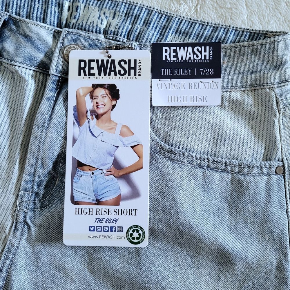 Rewash "The Riley" High Rise Shorts - NWT - Picture 6 of 12